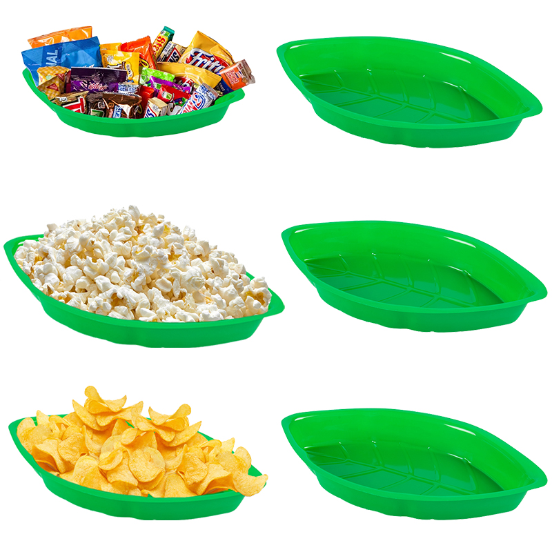 6pcs 팜 리프 모양 음식 재사용 가능한 스낵 트레이 - Food Snacks Candy 리뷰 및 가격