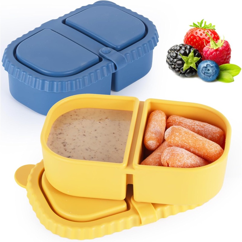 뚜껑이 있는 재사용 가능한 실리콘 스낵 용기, 미니 용 - Food Snacks For Picnic 리뷰 및 가격