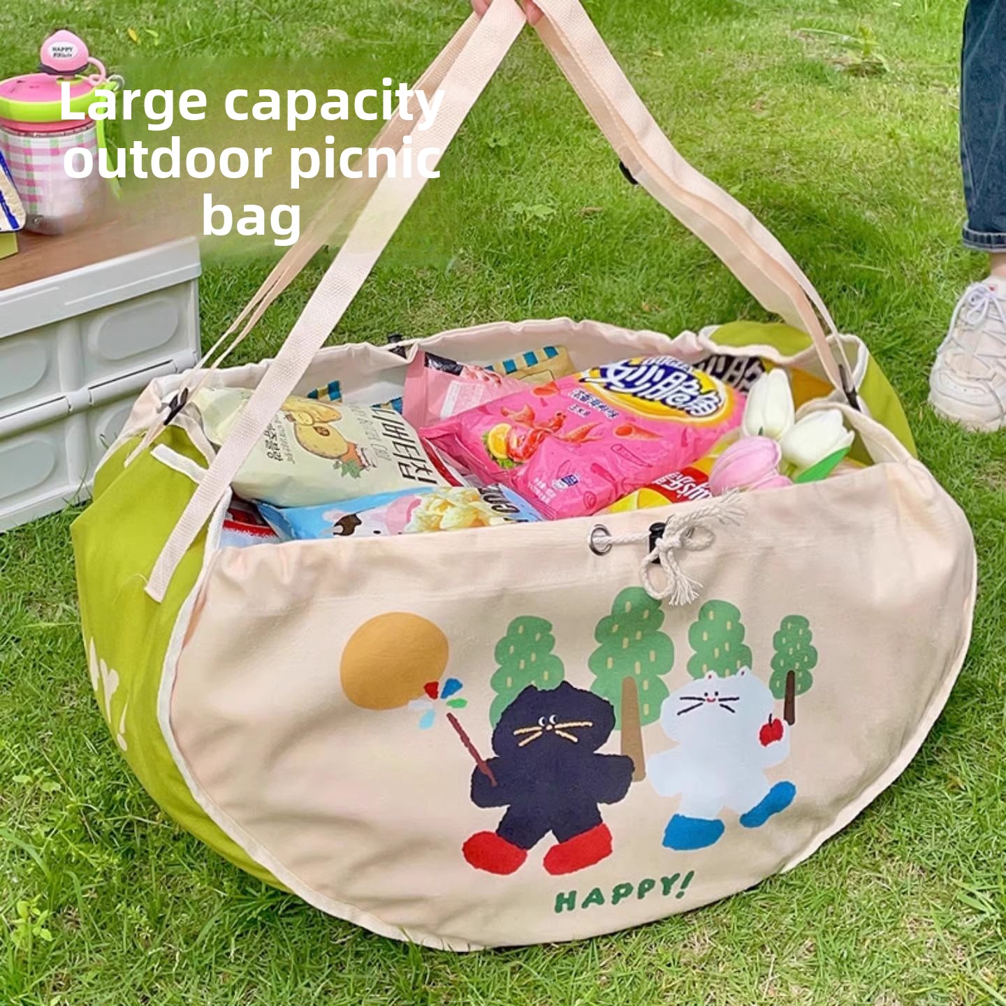 대용량 자동차 보관 가방, 자동차 뒷좌석 스낵 가방,  - Food Snacks For Picnic 리뷰 및 가격