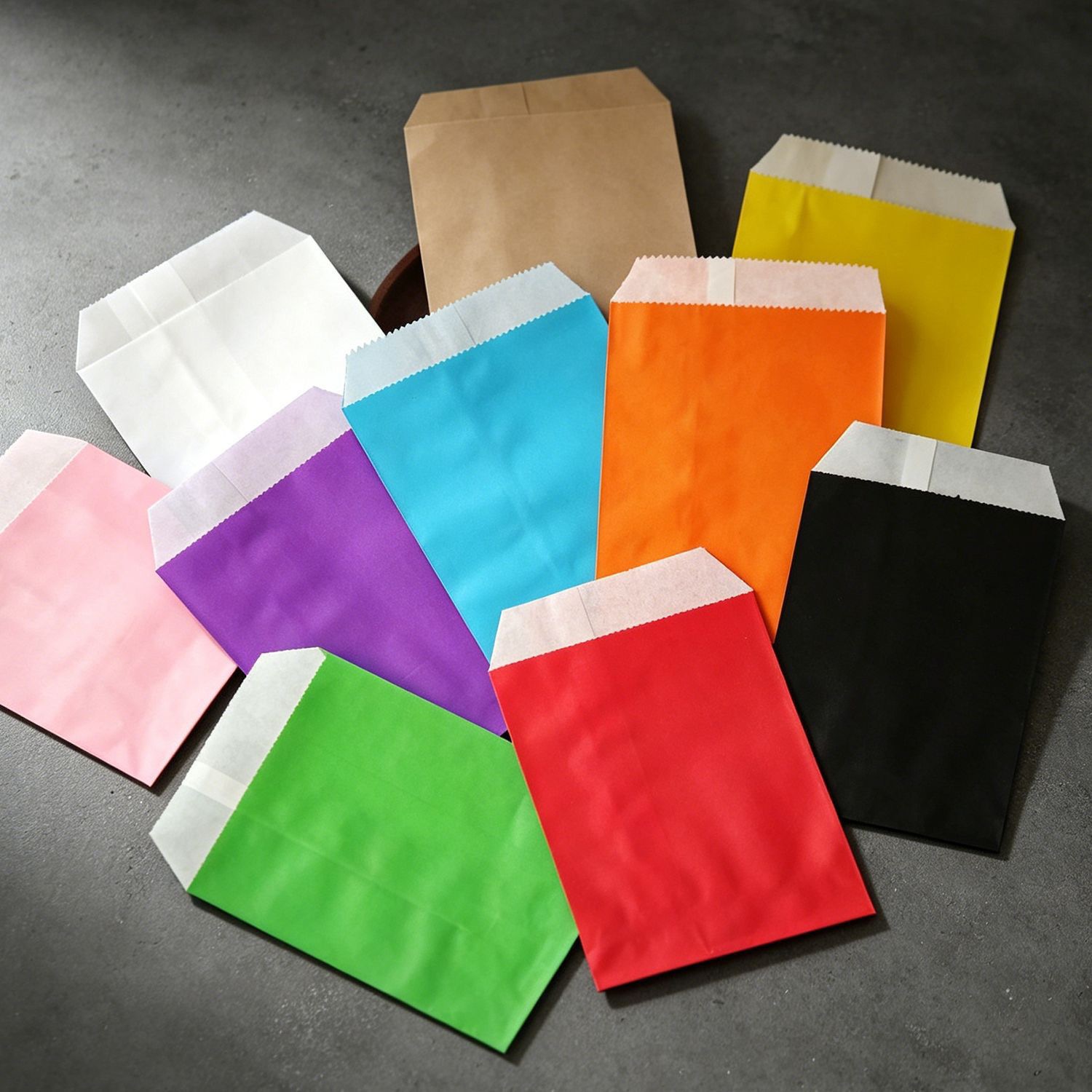 50/100pcs 컬러 선물 크래프트 종이 가방 사탕  - Food Snacks Candy 리뷰 및 가격