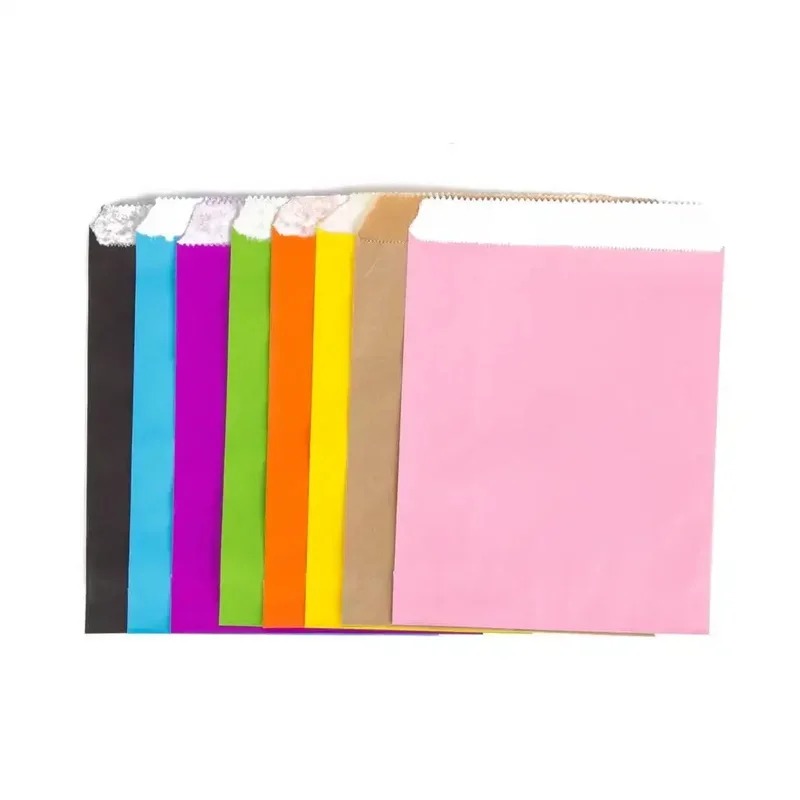50/100pcs 컬러 선물 크래프트 종이 가방 사탕  - Food Snacks Candy 리뷰 및 가격